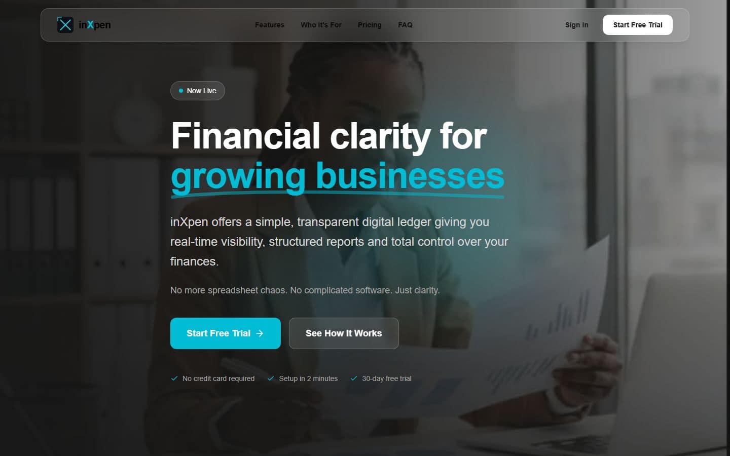 Screenshot 1 of inXpen, a software system built by EJU Tech